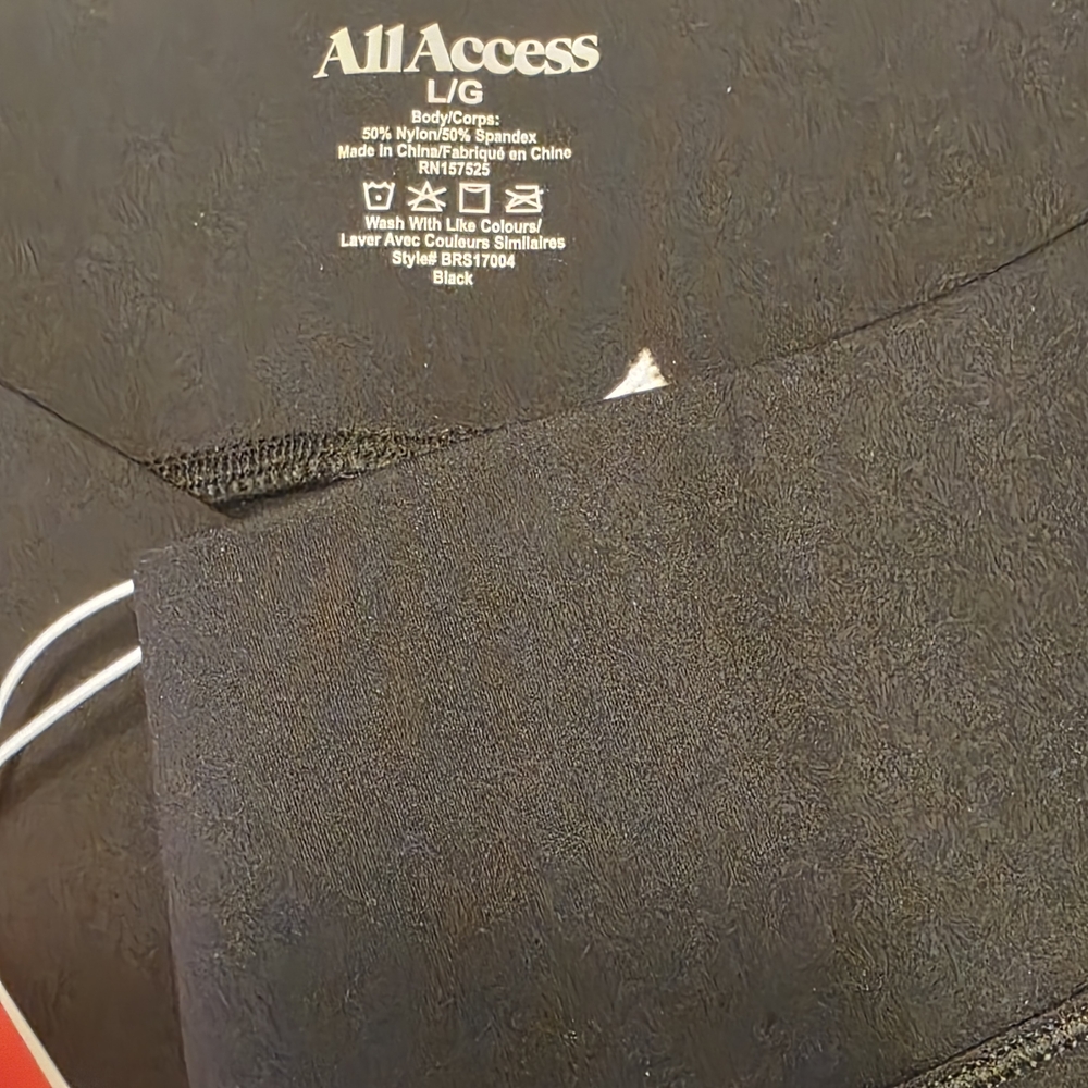 NWT All Access x Rumble Center Stage Leggings High Rise Black Size Large - Picture 6 of 8